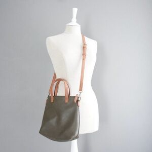 Antik Kraft Olive Green & Brown Leather
Crossbody Bag
